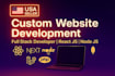 do full stack web app development as react js next js node js laravel developer