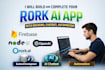build and complete your rork ai app with backend, chatbot, automation