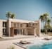luxury beach villa design,elevation plan render, backyard rendering,pool design