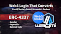 do erc 4337 smart account onboarding email,social login  paymaster setup