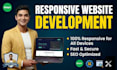 develop a responsive website with clean code and modern design