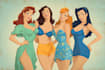 draw characters, ocs, cartoon pinup style