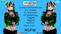 do custom vrchat avatar, vrc avatar, vr character, 3d model, nsfw