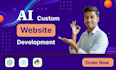 develop ai powered websites, gpt chatbots, and mobile applications