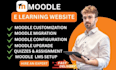 professionally manage, upload quizzes, customize  support any moodle lms version