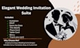 design beautiful wedding invitation suite