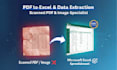 do data extraction, PDF to excel, and convert image to excel
