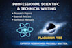 write professional research based scientific and technical articles