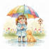 illustrate children book watercolor illustration, story book illustration