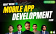 develop ios and android mobile app using react native