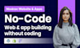 build no code websites and apps using wordpress, flutterflow, and shopify