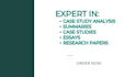 do case study, case study analysis, research and summary writing