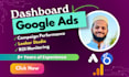 create a looker studio dashboard for google ads and ga4 to track ad performance
