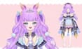 draw and rig custom male or female live2d model vtuber outfits live2d vtuber