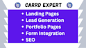 be your carrd website expert carrd landing page design expert
