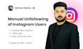 unfollow instagram followings manually and remove bot users