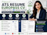 write ats resume, europass CV, cover letter and linkedin profile