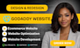 build godaddy website design redesign godaddy business website development