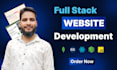 develop a full stack website with frontend and backend