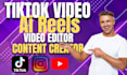create ai tiktok content, youtube and instagram reels