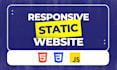 design a stunning HTML landing page or HTML static website
