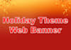 create a holiday theme web banner header