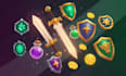 design mobile game app icons assets props logo illustration design pixel art