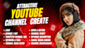 do youtube channel create setup optimization logo banner intro outtro SEO