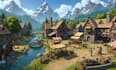 create 3d cinematic scene low poly unreal engine environment background design