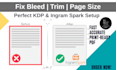 correct bleed, trim, and size errors for KDP or ingramspark