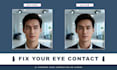 fix your eye contact using ai to make you look directly into the camera