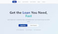 build loan website fintech financial website