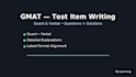 develop gmat questions with detailed solutions