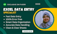 prepare excel sheets with proper columns rows and formatting