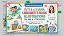 create cute and colorful childrens book illustrations for KDP and storybooks