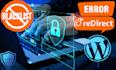 fix redirect issues and errors in wordpress or any website