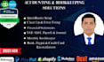 do clean up, payroll and bank reconciliation