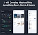 develop modern web apps using react, next js, and node js