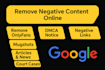 mugshots, negative links, bad articles, and unwanted content from google search