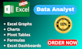 do excel dashboards, charts, pivot tables and graphs