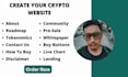 make crypto token website, memecoin,presale and nft website
