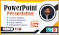 create professional powerpoint presentation design, redesign, pitch deck, slides