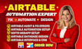 setup airtable CRM database automation airtable softr webapp workflows expert