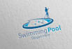 create professional and specially pool cleaning logo design