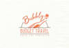 design outstanding champagne travel goals logo