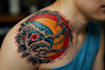 design a japanese style tattoo art