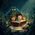 create christmas children book illustrations