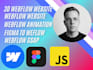 webflow website, webflow animation, webflow website, 3d webflow, webflow