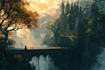 digitally paint fantasy landscape