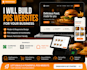 build a professional toast website, clover pos site, and square pos website